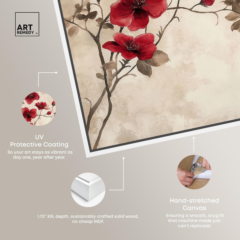 Cherry Bloom Canvas by Art Remedy