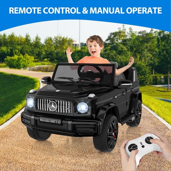 slide 2 of 15, Kids Ride On Car, Licensed Mercedes-Benz G63 12V Electric Car