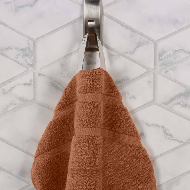 Superior Napa Zero Twist Cotton Waffle 8 Piece Bathroom Towel Set