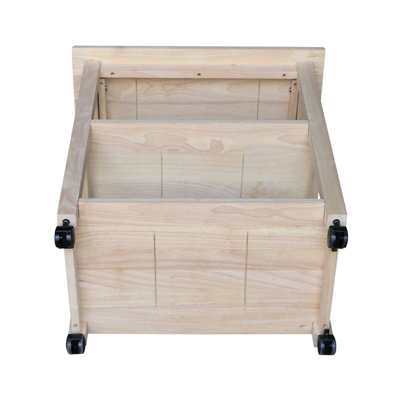 Porch & Den Estelle Solid Wood Microwave Kitchen Cart