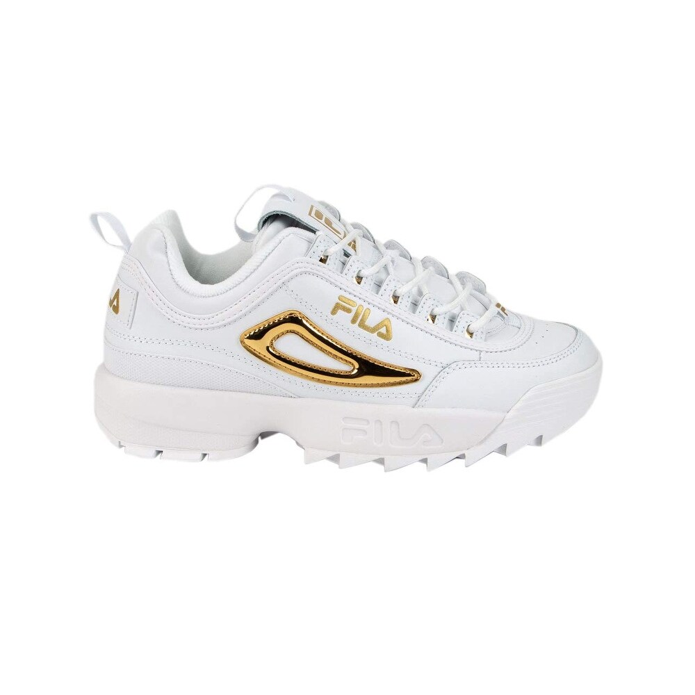 fila disruptor 2 metallic gold