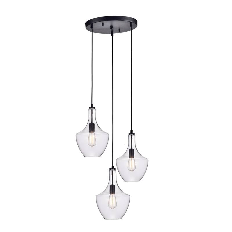 Duarte 3 - Light Cluster Schoolhouse Pendant