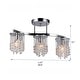 preview thumbnail 5 of 3, Silver Orchid Hessling Chrome 22-inch 3-light Crystal Chandelier