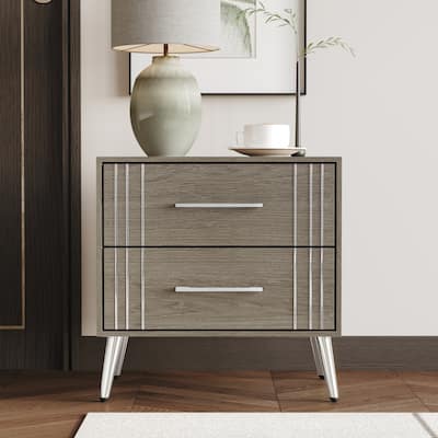 Clayfell Carbajal 2 Drawer Nightstand