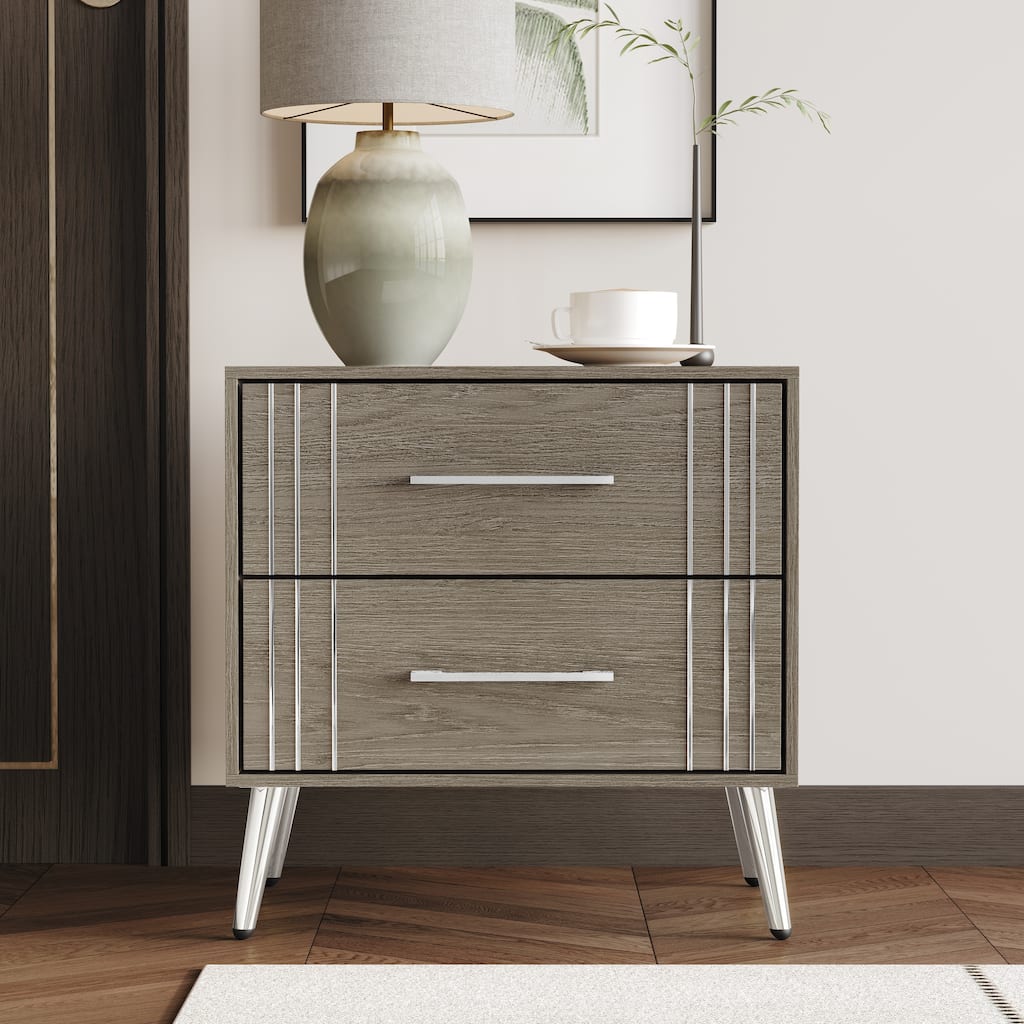 Clayfell Carbajal 2 Drawer Nightstand