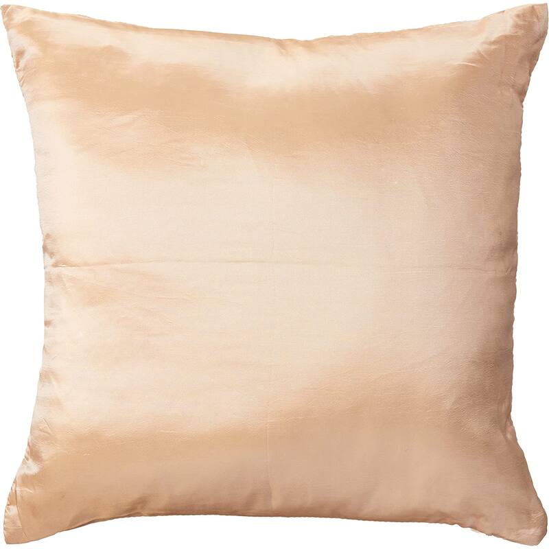 Violet Linen Silky Pleated Satin Pattern, 17 Inch x 17 Inch, Square, Decorative Accent Throw Pillow