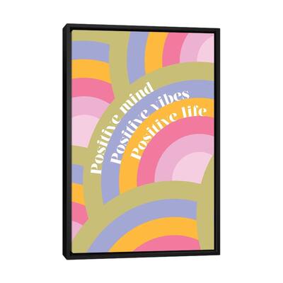 iCanvas "Positive Rainbows" by Dominique Vari Framed