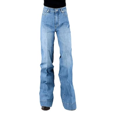 Stetson Western Jeans Womens Wide Leg 751 Blue 11-054-0751-0201 BU