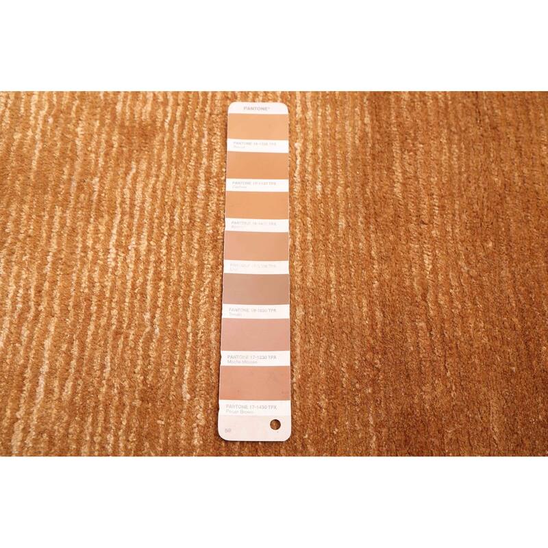 ECARPETGALLERY Hand-knotted Opulence Light Brown Silk, Wool Rug - 9'1 x 11'8