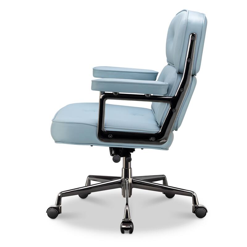Lobby Chair with Lumbar Support Ergonomic Mid-Back Executive Chair