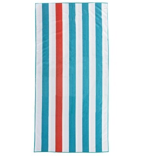Great Bay Homegreat Bay Home Reversible Microfiber Beach Towel Coral Teal 35 X 78 Dailymail
