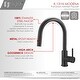 preview thumbnail 6 of 8, STYLISH Pull Dow Kitchen Faucet + Water Tap - Matte Black Finish
