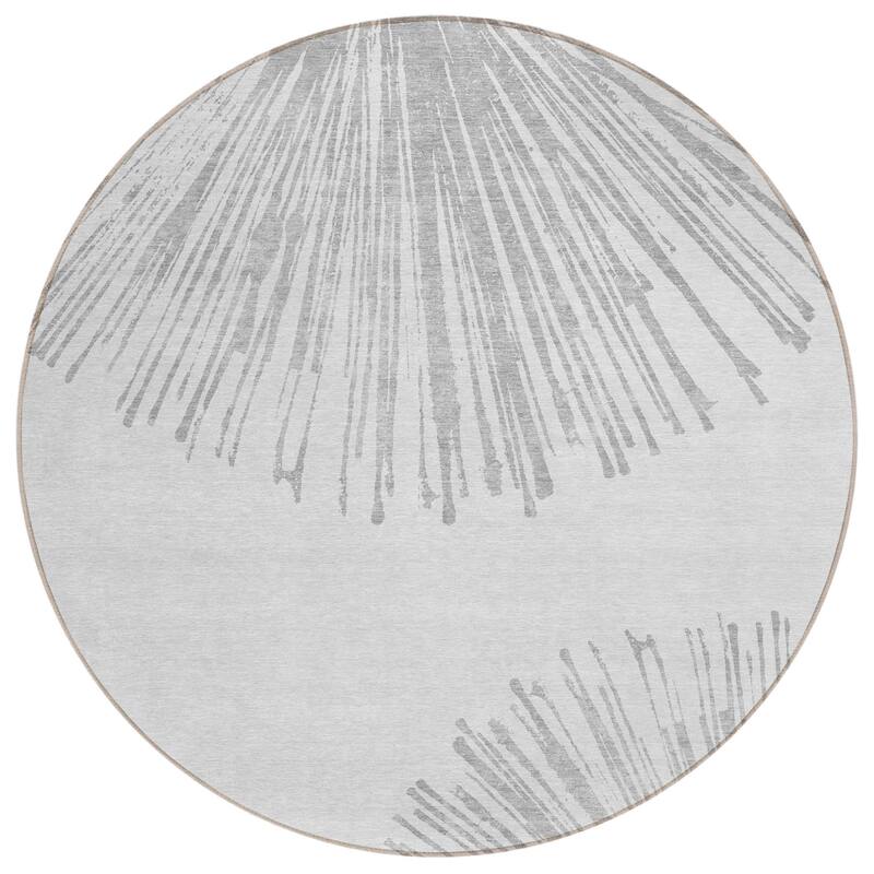 HomeRoots Abstract Transitional Rectangle Outdoor Rug
