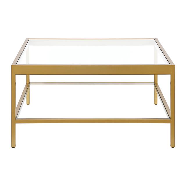Alexis Metal and Glass Coffee Table