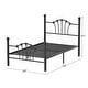preview thumbnail 5 of 21, VECELO Classic Metal Platform Bed Frame, Twin Size Beds with Shell Style, Storage Space Under Bedframes, Kids Bed