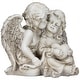 preview thumbnail 4 of 4, Double Cherubs with Heart Statue - 9"