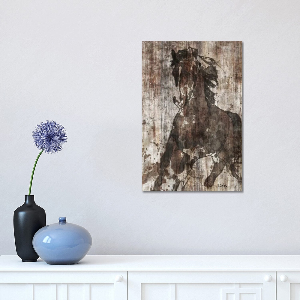 iCanvas "Galloping Horse" by Irena Orlov Canvas Print
