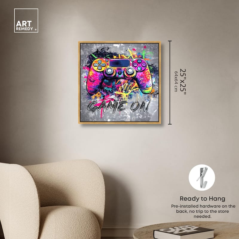 Game On Canvas by Art Remedy