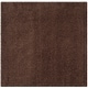 preview thumbnail 147 of 197, SAFAVIEH Laguna Shag Verdiana Solid Color 2-inch Thick Rug. 4' Square - Brown - Square