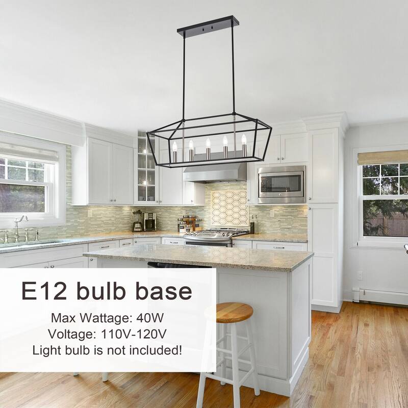 Modern Style Linear Island Pendant Light