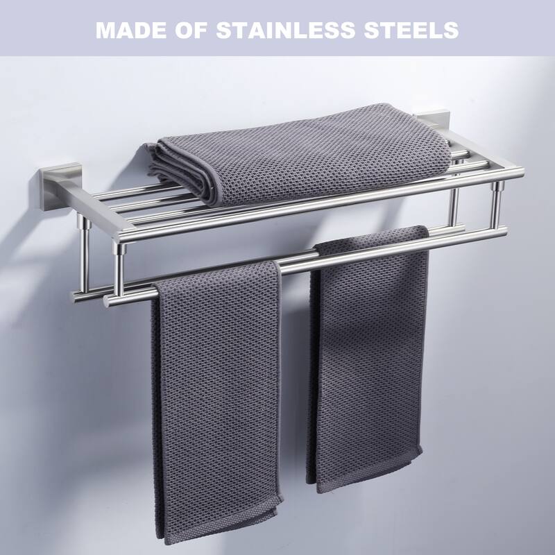 Two Towel Holders Wall mounted Towel Rack