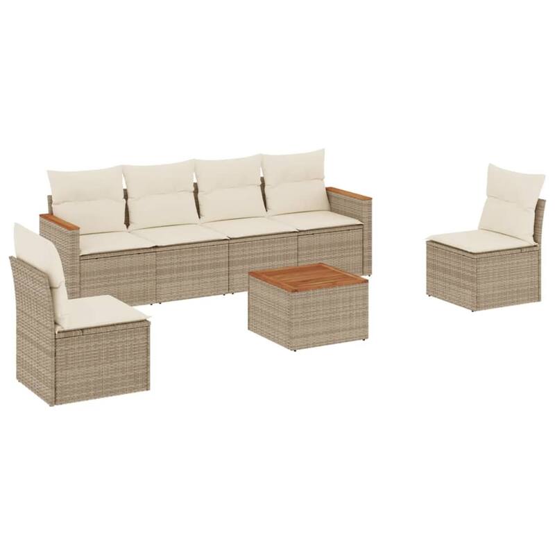 vidaXL Garden Sofa Set Black