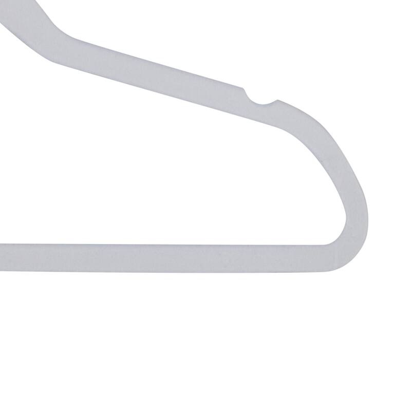 Simplify 25 Pack Slim Velvet Gold Hook Hangers - 17.7" x 9"