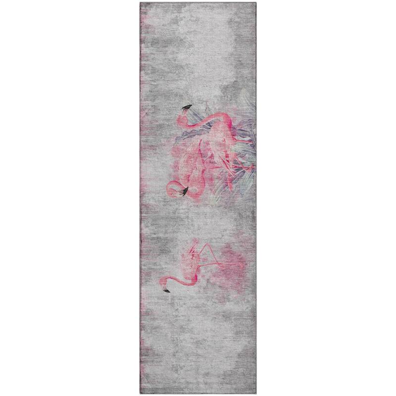 Premium Washable Super Soft Coastal Flamingo Mayfield Rug