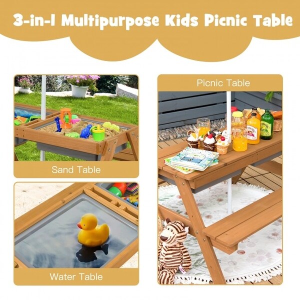 Plum sand and water picnic table sale