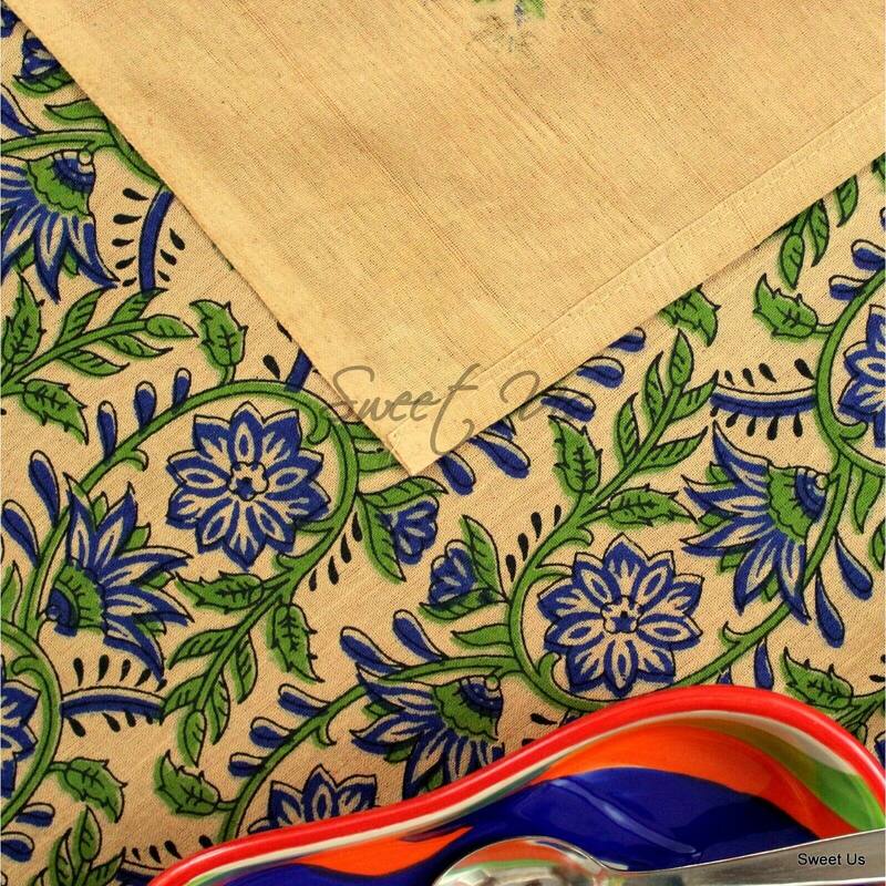 Cotton Blessed Floral Tablecloth Rectangle