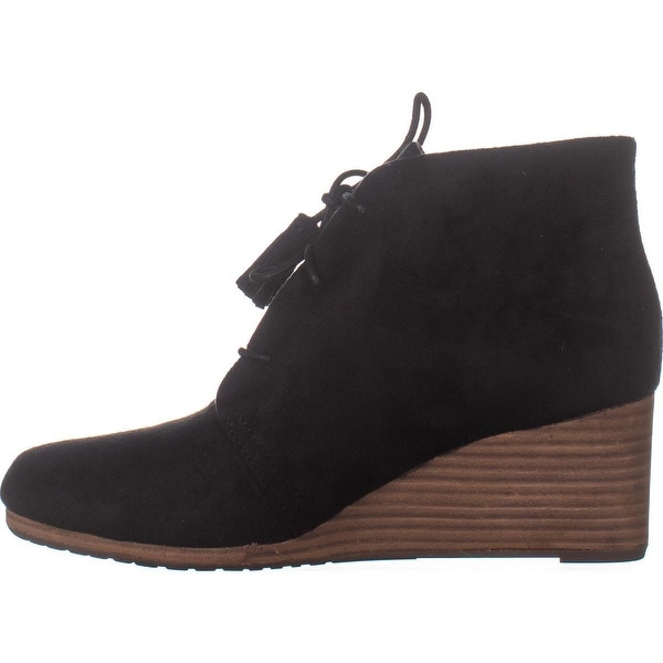 dr scholl's dakota wedge booties black