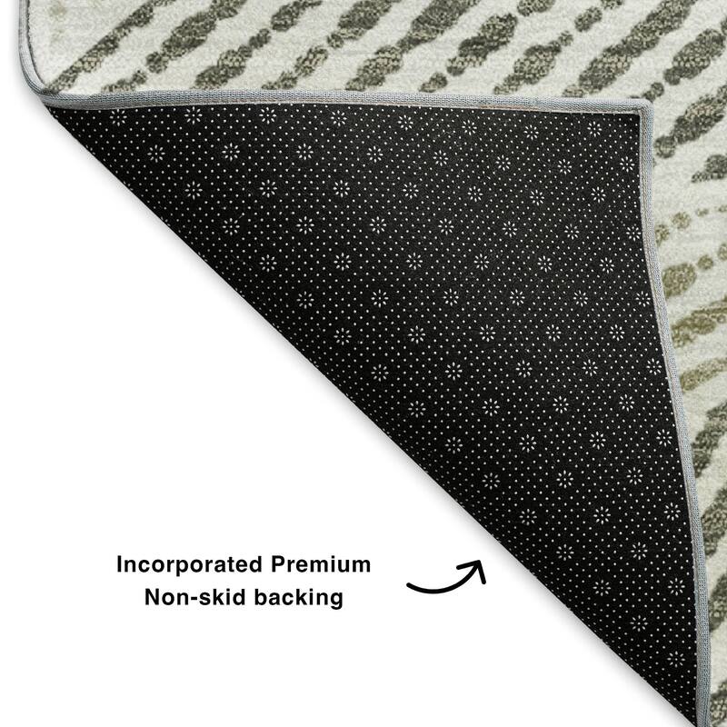 Premium Washable Super Soft Contemporary Mosaic Mayfield Rug