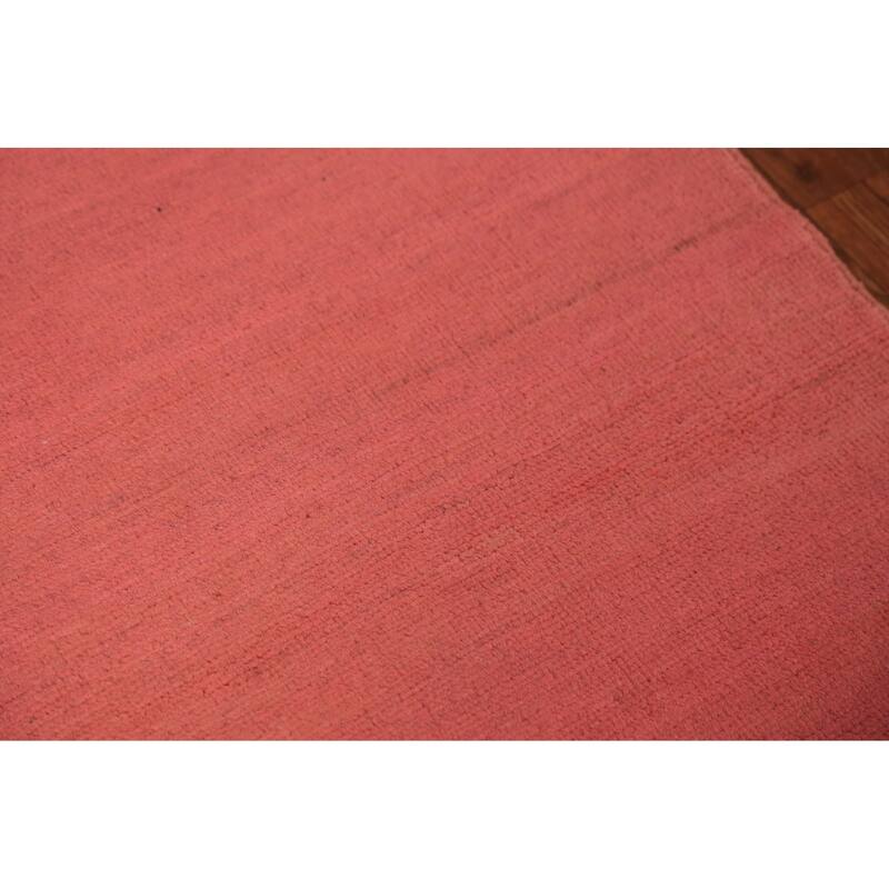 Pink Gabbeh Modern Rug Hand-Knotted Foyer Wool Carpet - 2'0" x 2'11"