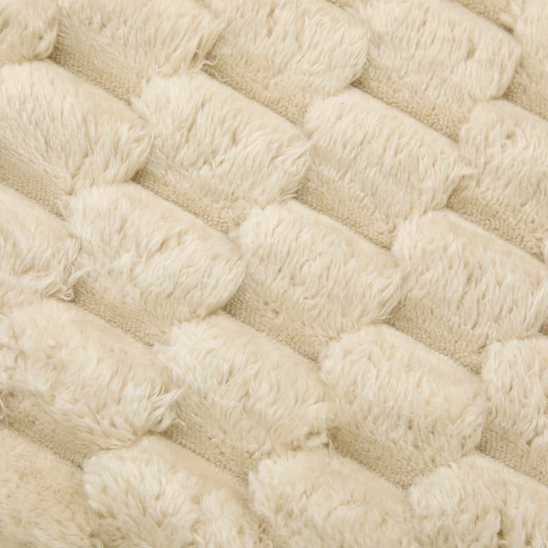 135.4" Bubble Velvet Fabric Sectional Sofa with 2 Ottomans