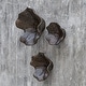 preview thumbnail 5 of 4, Uttermost 04361 Two Wood Set of (3) 16" Tall Wood Wall Sculptures
