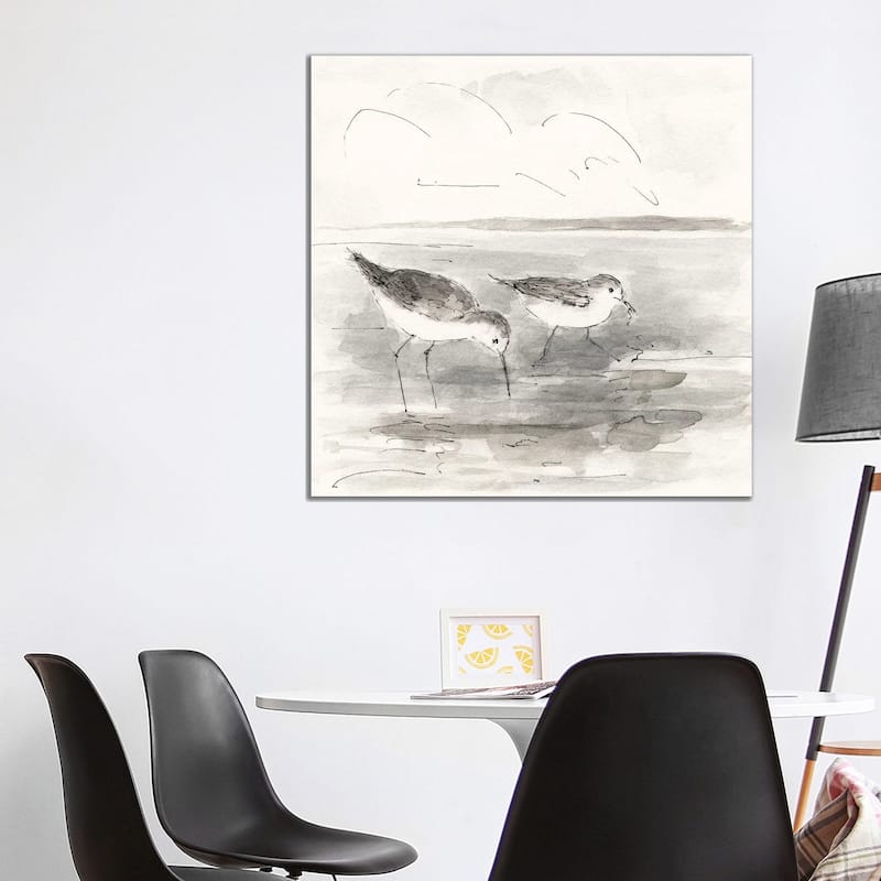 iCanvas "Sand Piper I" by Sally Swatland Canvas Print - 37x37x1.5