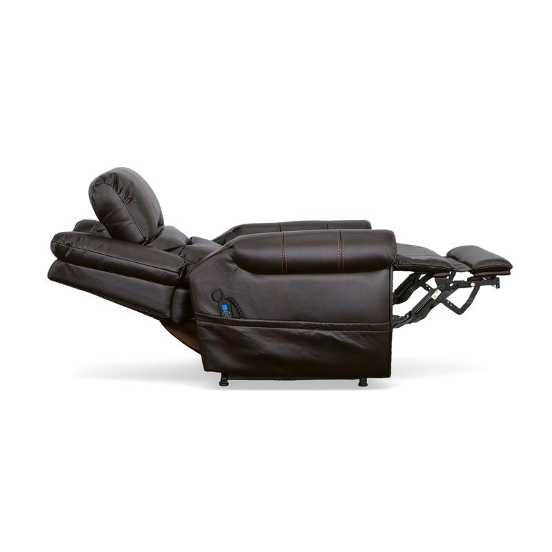 Oscar Molasses Power Lift Recliner with Right-Hand Control & Power Headrest by Flexsteel