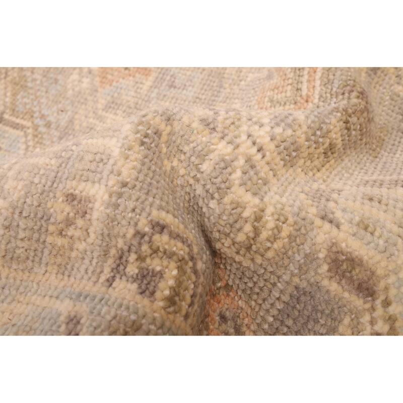 ECARPETGALLERY Hand-knotted Kavya Oushak Grey Wool Rug - 9'0 x 12'0