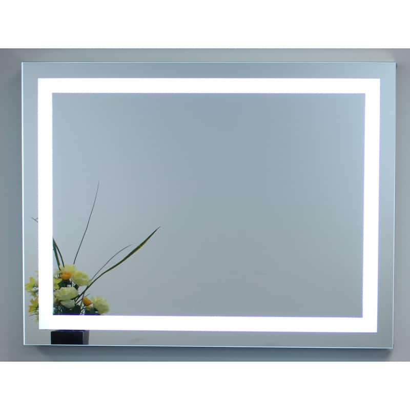 Miseno 20" W x 28" H Rectangular Frameless Wall Mounted Mirror with