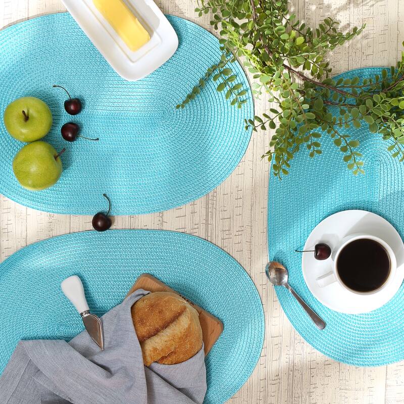 Oval Pp Woven Placemat (Set of 6) - Oval, 12x18"