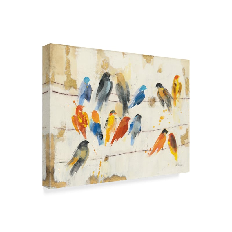 Albena Hristova 'Town Meeting' Canvas Art