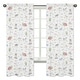 preview thumbnail 1 of 6, Farm Animals Collection 84-inch Window Treatment Curtain Panel Pair - Watercolor Farmhouse Horse Cow Sheep Pig