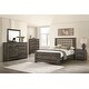 preview thumbnail 1 of 2, Weston Weathered Dark Brown 4-piece Bedroom Set with 2 Nightstands and Dresser