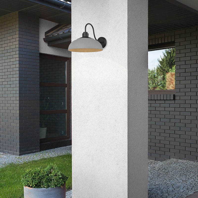 Levitt 13.63" Wide 1-Light Natural Black Outdoor Wall Light