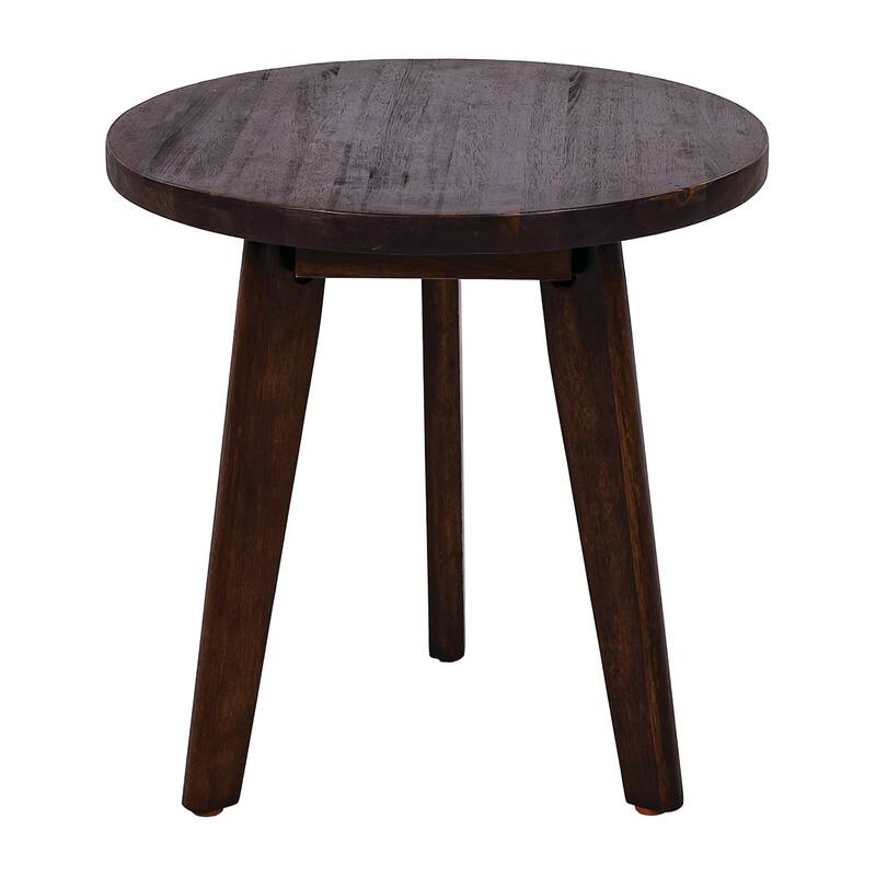 Mid-Century Modern Design Acacia Wood Side Table