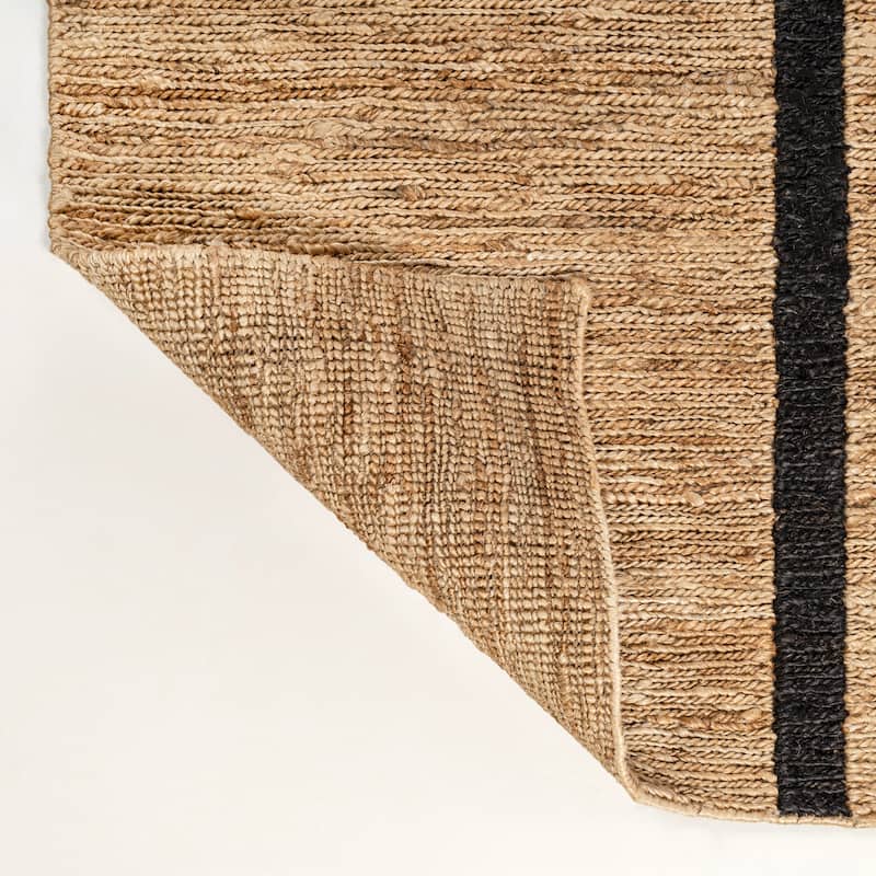 JONATHAN Y Zolak Rustic Beach House Wide Ticking Stripe Jute Rug