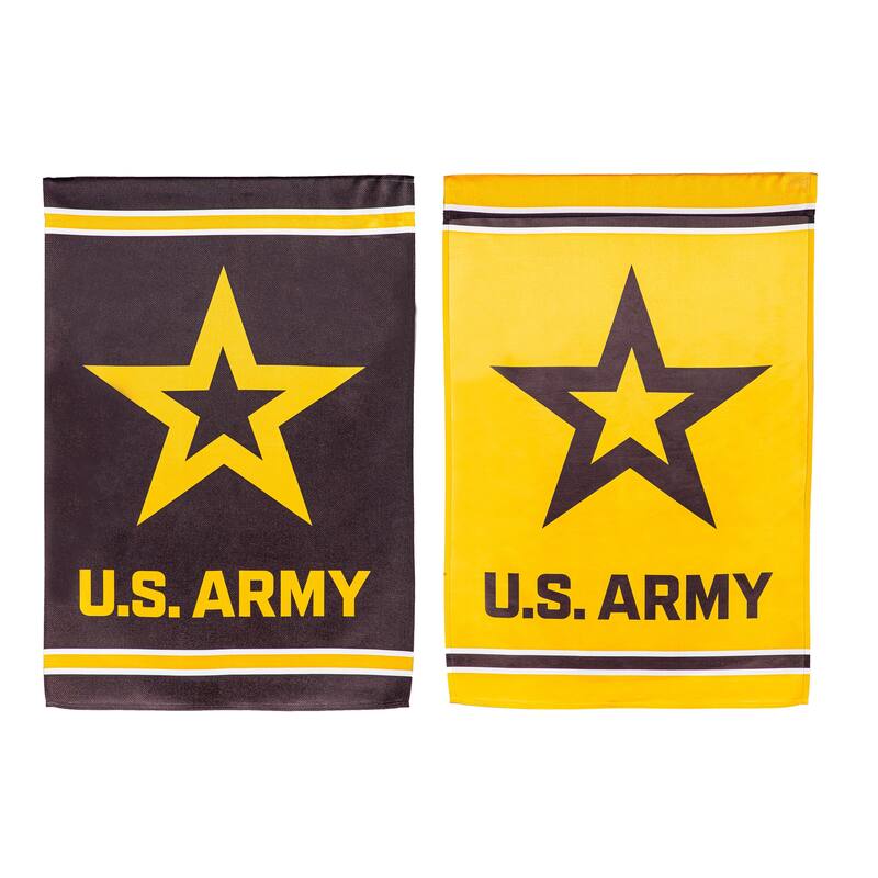 Embossed Army Suede Garden Flag