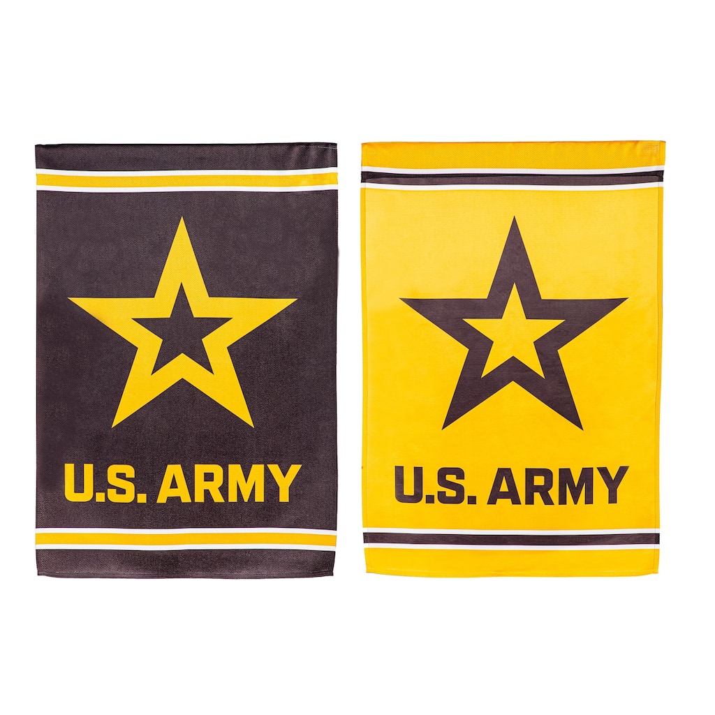 Embossed Suede Flag, House Size, Army
