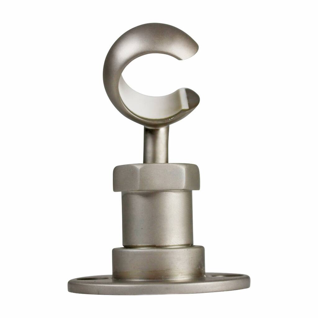 Brass Twist-In Bracket Satin Nickel Shower Part Replacement Renovators Supply
