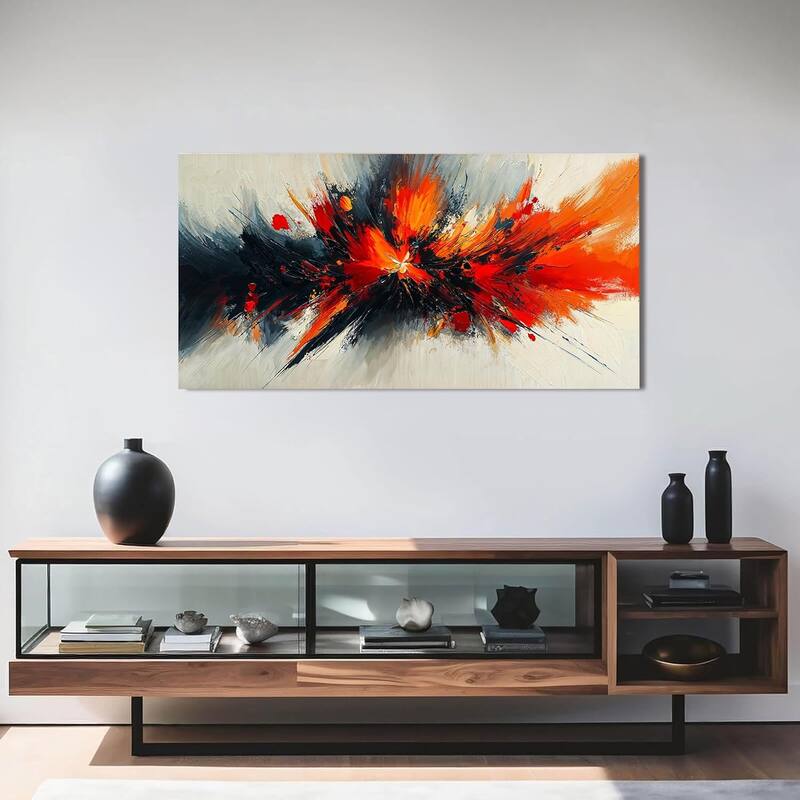 Modern Red Wall Art Prints Artwork